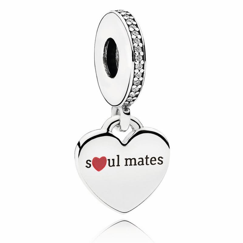 Pandora Soulmates Dangle Charm Ireland - Sterling Silver/Cubic Zirconia - 934516NAG